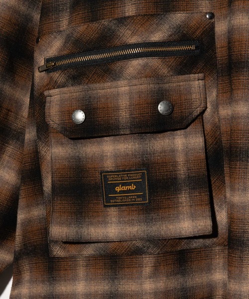 glamb（グラム） シャツ 4XL Stand Collar Shirt / 4エックスエル