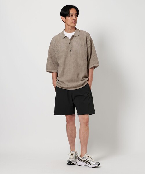H BEAUTY&YOUTH グリッドバックピケ ポロシャツ OVY KAJA 1200024S1927_l1_a021.jpg