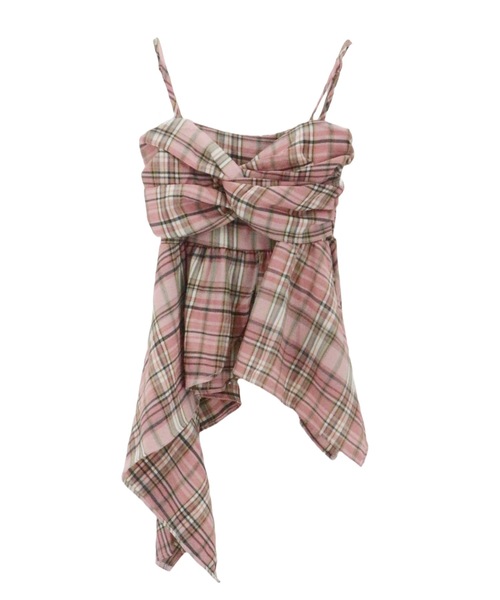 【未着用】【MAISONRAVIEW】チェックリボンキャミソール ALLuRing ChaRm キャミソール Check Ribbon Camisole Dress
