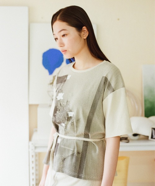 「PAMM」 半袖カットソー フリー ベージュ レディース