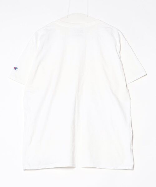 「Champion」 刺繍半袖Tシャツ L ホワイト メンズ