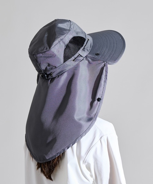 MAISON SELECT 帽子 ハット 5E3 フェイスガード ネックガード付き つば