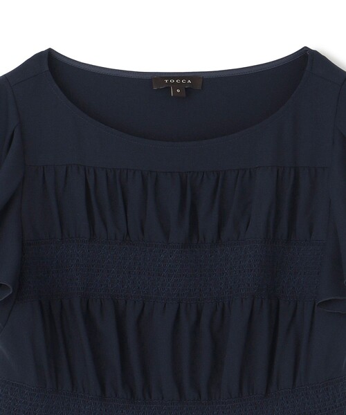 TOCCA（トッカ） uvカット ワンピース 半袖 SMOCKING EMBROIDERY