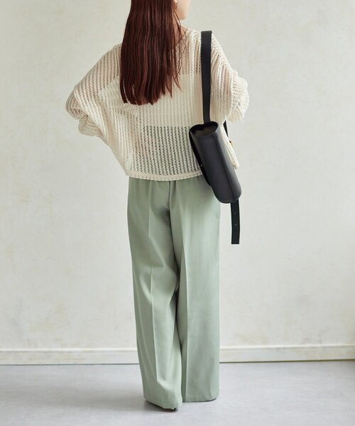 Thevon（ゼヴォン） ニット セーター ショート丈メッシュニット