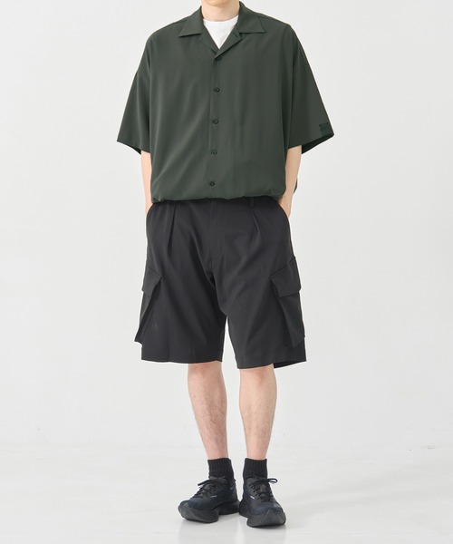 N.HOOLYWOOD ノースリーブ シャツ ブラック N.HOOLYWOOD (エヌハリウッド) ZIP UP HALF SLEEVE SHIRT