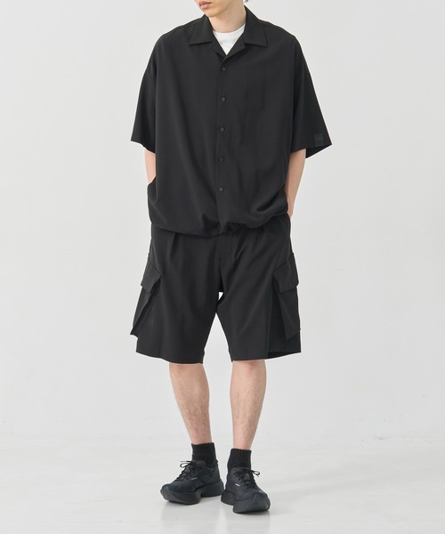 N.Hollywood Nハリウッド 黒 ワークシャツ N.HOOLYWOOD - DRESS SHIRT （BLACK） / ドレスシャツ（ブラック