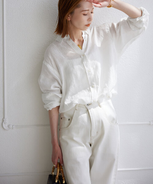 SLOBE IENA 「SLOBE IENA」 長袖シャツ 38 ホワイト レディース