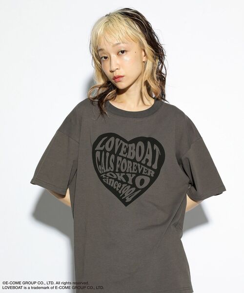 ラブボート tシャツ LOVEBOAT ハートロゴptビッグTEE レディース