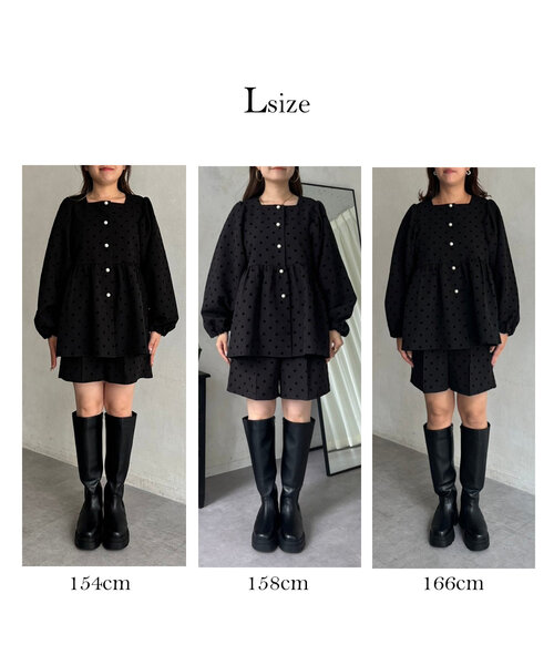 「prose verse」 長(zhǎng)袖チュニック LARGE ブラック系その他 レディース