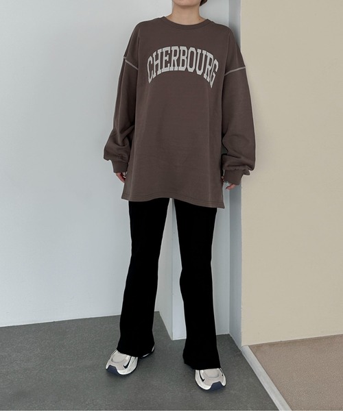 PILIT トレーナー スウェット 配色ステッチオーバースウェット