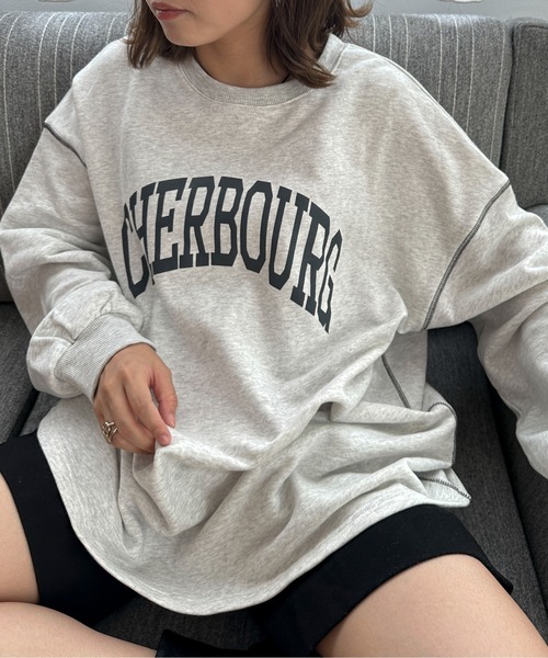 PILIT トレーナー スウェット 配色ステッチオーバースウェット