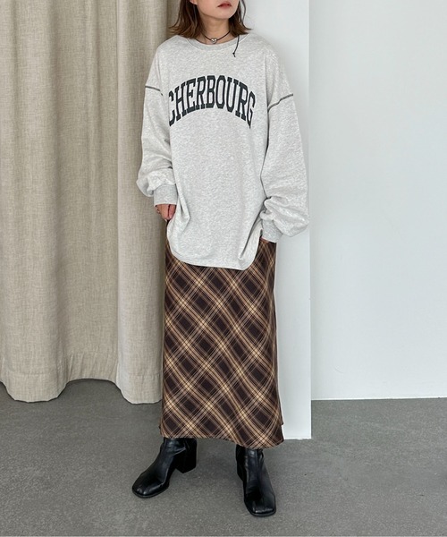 PILIT トレーナー スウェット 配色ステッチオーバースウェット