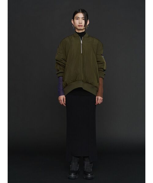 UN3D.（アンスリード） MA-1 HALF-ZIP TOP / MA-1ハーフジップトップ