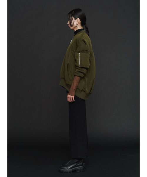 UN3D.（アンスリード） MA-1 HALF-ZIP TOP「セットアップ着用可能