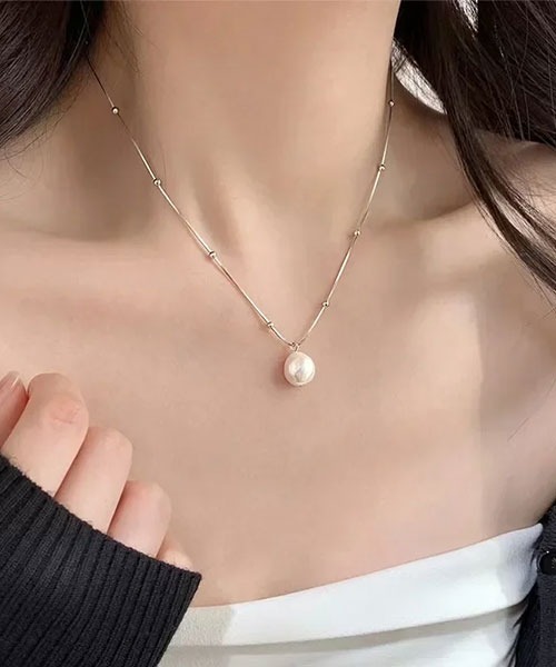 Mayree ネックレス パール風ストーンネックレス(LEY) レディース 