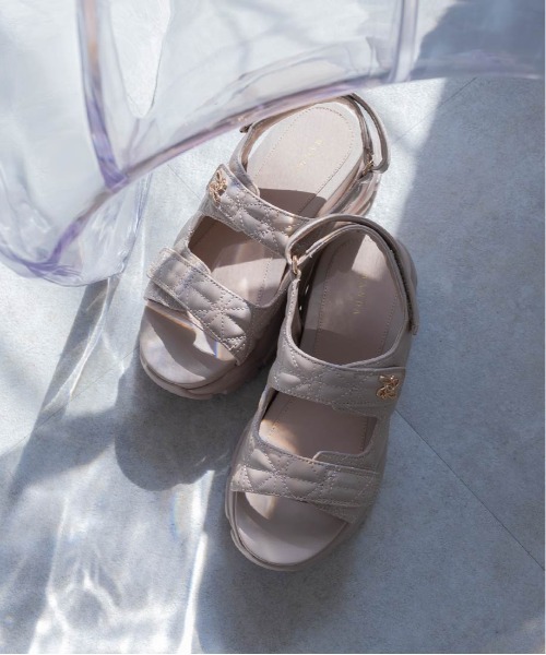 「RANDA」 ヒールサンダル L クリーム レディース_画像2