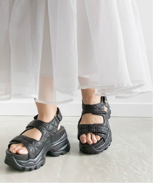 「RANDA」 ヒールサンダル L クリーム レディース_画像9