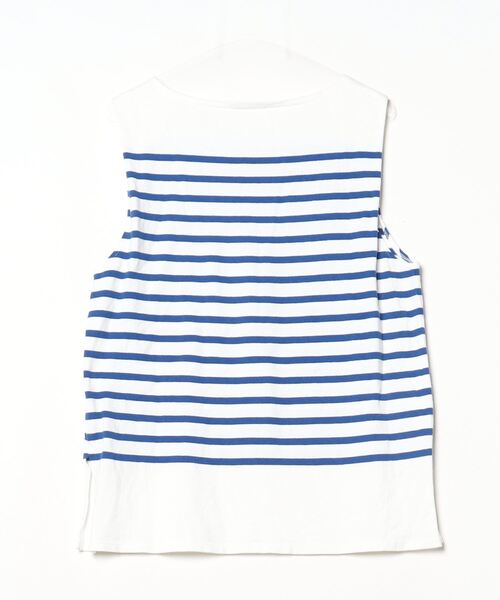 「PHEENY」 ボーダー柄ノースリーブトップス FREE ホワイト レディース_画像2