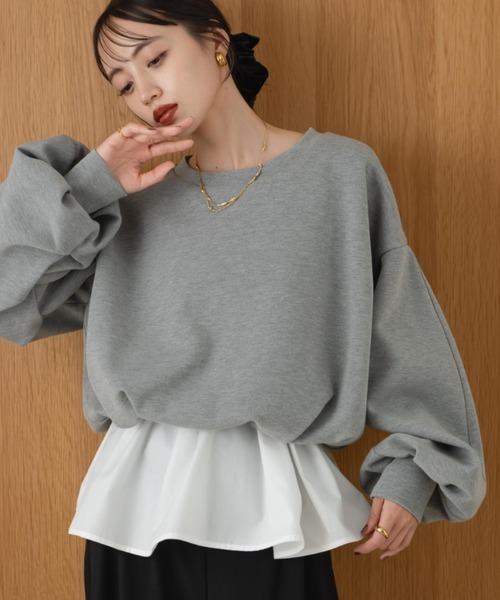 hinari ボンディングショートスウェット&リブフリルキャミ ㅤPOPUPでとっても大人気だった スウェット＆フリルキャミの組み合わせ