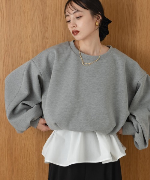 hinari（ヒナリ） トレーナー スウェット ボンディングショート