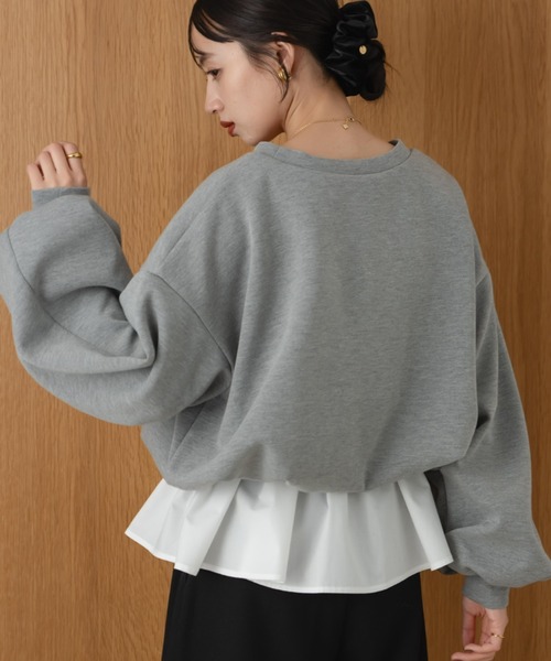 hinari（ヒナリ） トレーナー スウェット ボンディングショート