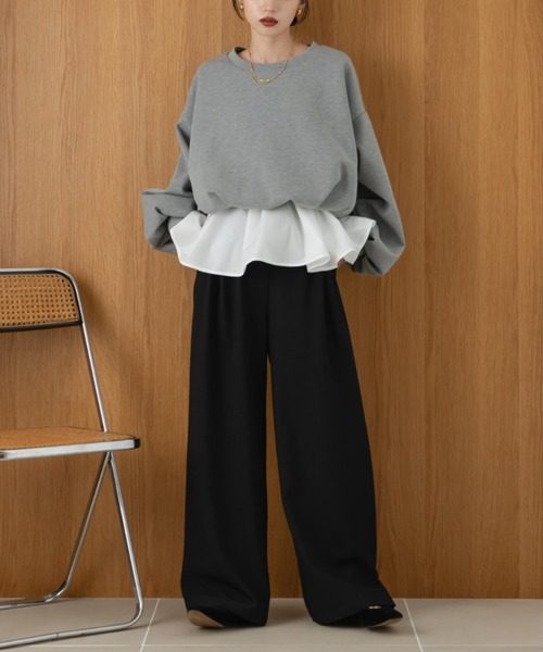 hinari（ヒナリ） トレーナー スウェット ボンディングショート