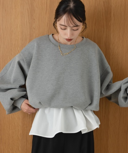 hinari（ヒナリ） トレーナー スウェット ボンディングショート