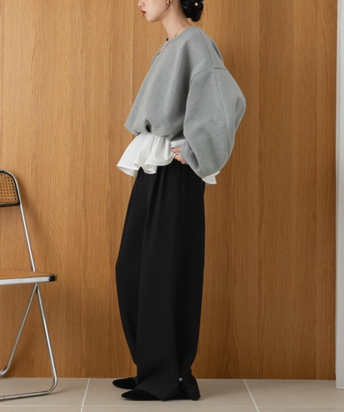 hinari（ヒナリ） トレーナー スウェット ボンディングショート