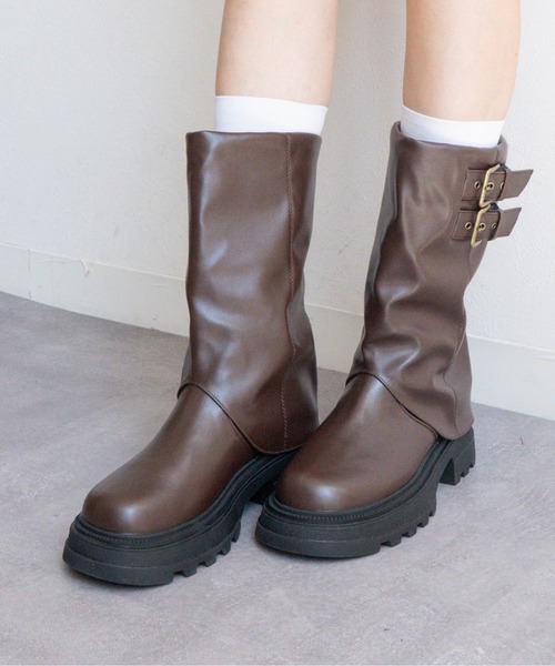 ブーツ エンジニアカバーブーツ レディース : ZOZOTOWN Yahoo!店