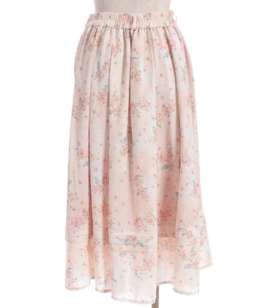 axes femme スカート 金木犀柄タックスカート : ZOZOTOWN Yahoo!店