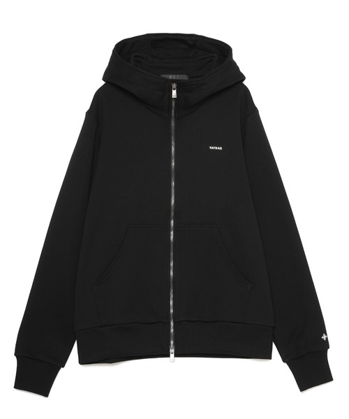 24AW・美品】TATRASタトラス/ダブルジップアップパーカー/黒/サイズ3