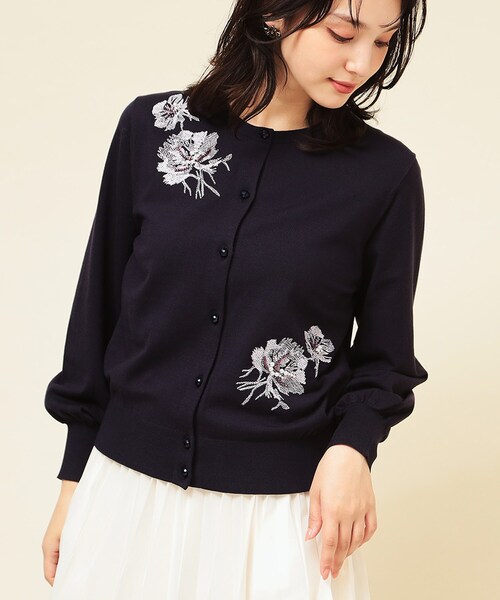SunaUna（スーナウーナ） カーディガン 「SS〜Lサイズ展開/手刺繍