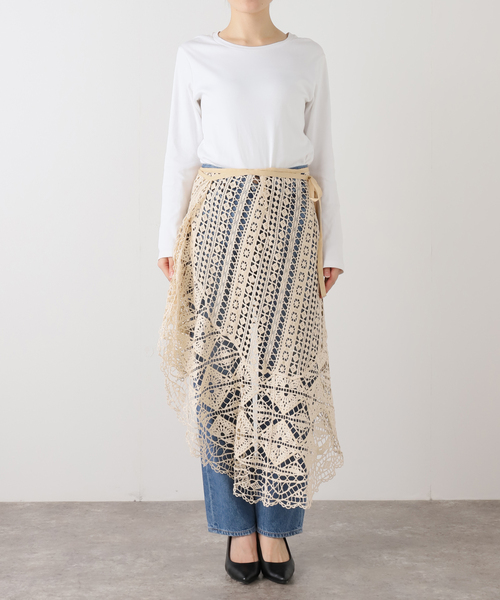 IENA LA Boucle アシンメトリー巻きスカート IENA LA BOUCLE（イエナラブークル） スカート アシメレースラップ