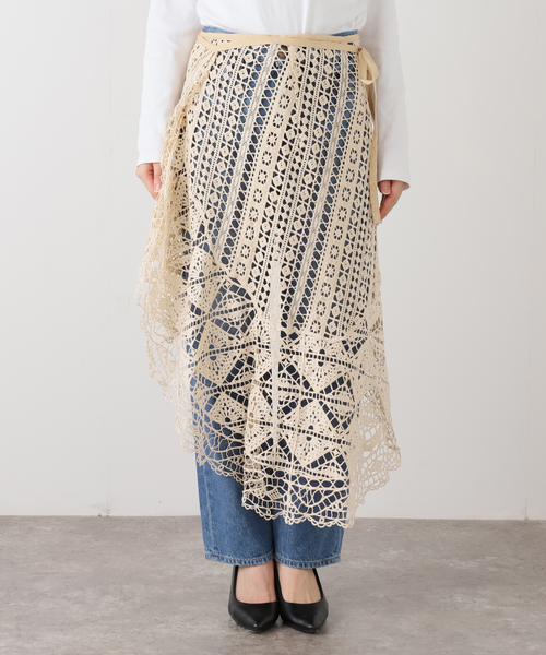 IENA LA Boucle アシンメトリー巻きスカート IENA LA BOUCLE（イエナラブークル） スカート アシメレースラップ