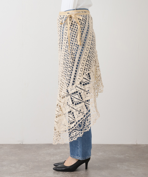 IENA LA BOUCLE ☆IENA⭐︎ラップスカート☆レース IENA LA BOUCLE（イエナラブークル） スカート アシメレースラップ