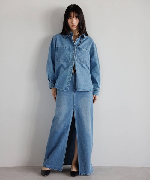 ENC ブラウス シャツ 「動画あり」basic denim shirt / ベーシック