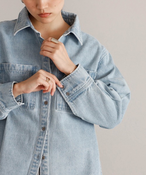 ENC ブラウス シャツ 「動画あり」basic denim shirt / ベーシック 