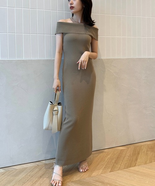 anuans（アニュアンス） ノースリーブワンピース SMALL ブラック