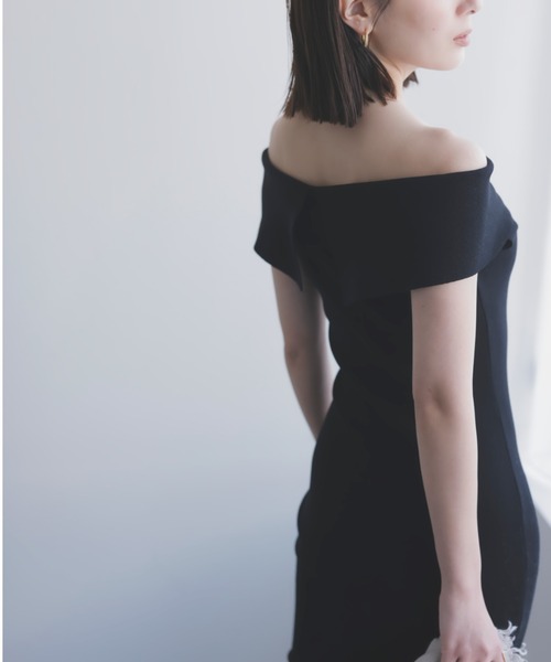 anuans（アニュアンス） ノースリーブワンピース SMALL ブラック