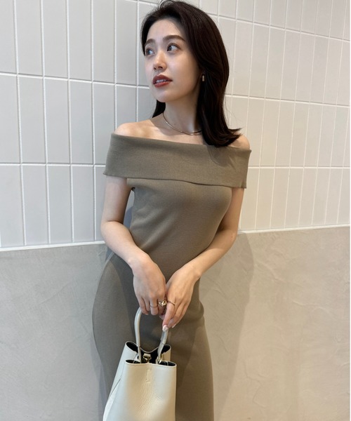 anuans（アニュアンス） ノースリーブワンピース SMALL ブラック