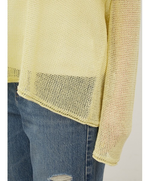 「Mila Owen」 長袖ニット 0 チャコールグレー レディース_画像4