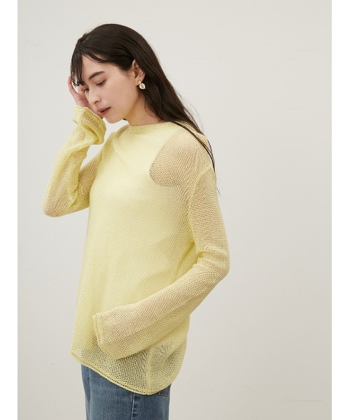 「Mila Owen」 長袖ニット 0 チャコールグレー レディース_画像5