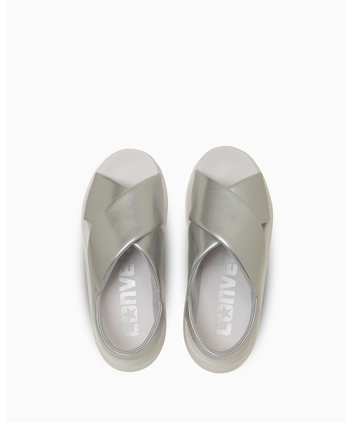 「CONVERSE」 フラットサンダル 25cm シルバー レディース_画像4