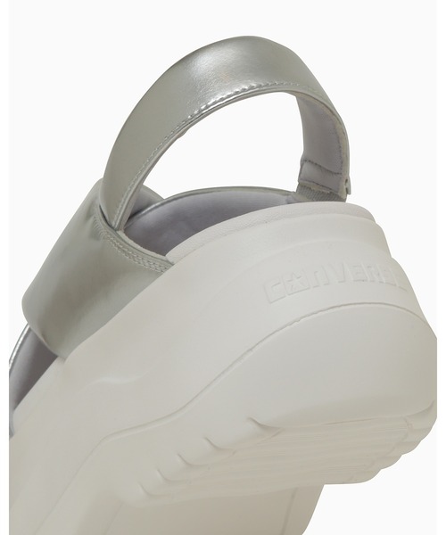 「CONVERSE」 フラットサンダル 25cm シルバー レディース_画像8