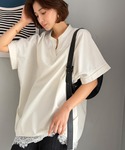 リネンシャツ ブラウス シャツ 夏 半袖 楽ち...の詳細画像4