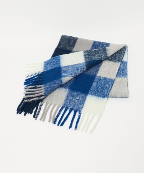 BEAUTY＆YOUTH UNITED ARROWS マフラー ブラッシュド ブロックチェック
