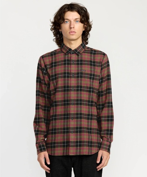 volcom - ボルコム 長袖チェックシャツ VOLCOM（ボルコム） シャツ VOLCOM CADEN PLAID LS/ボルコムチェック