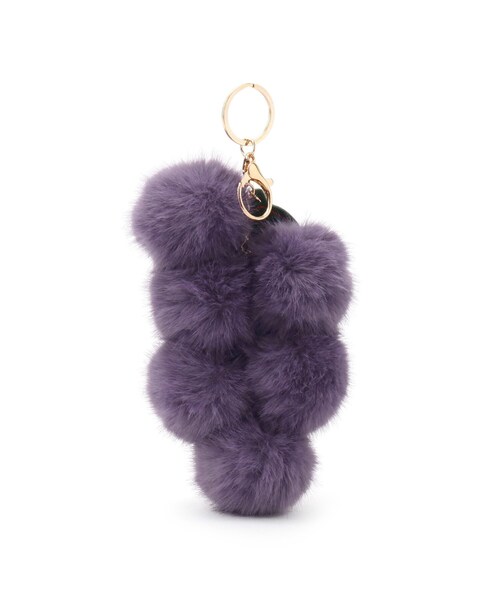 SHOO・LA・RUE（シューラルー） チャーム フェイクファーブドウ