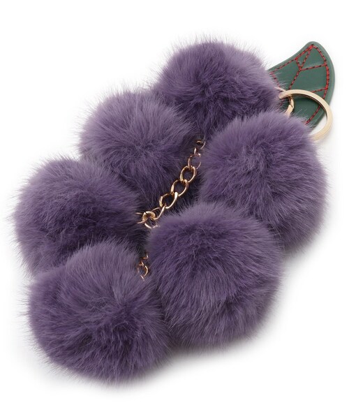 SHOO・LA・RUE（シューラルー） チャーム フェイクファーブドウ