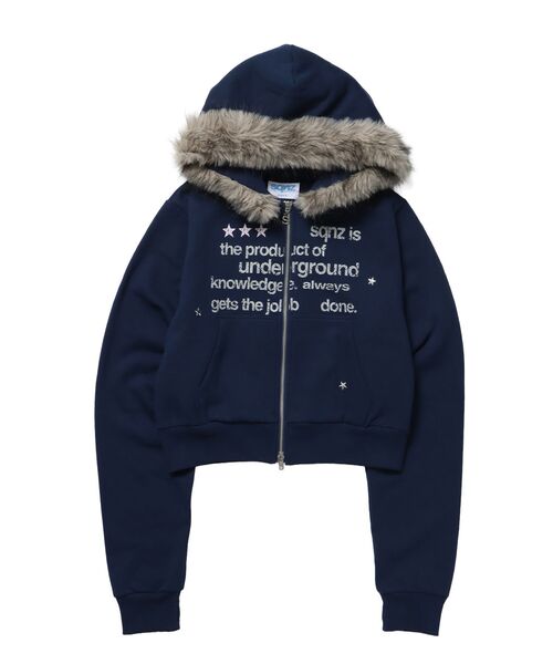 SEQUENZE パーカー 「sqnz（エスキュンズ）」sqnz fur zip pk
